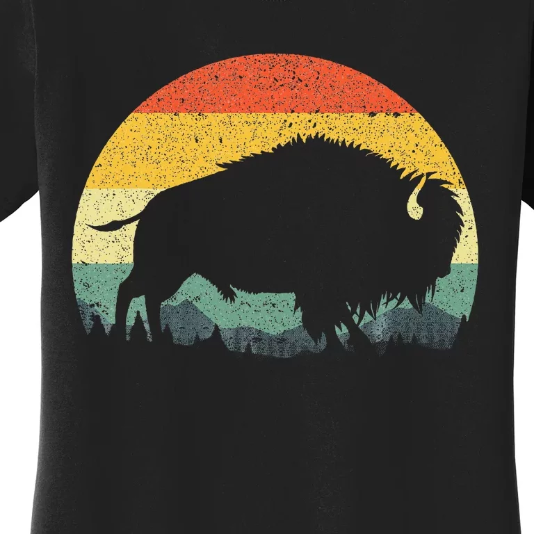 Cool Bison Design For Women Buffalo Bison Lovers Women's T-Shirt