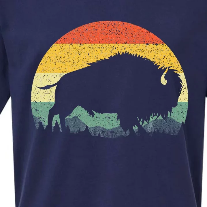 Cool Bison Design For Women Buffalo Bison Lovers Sueded Cloud Jersey T-Shirt