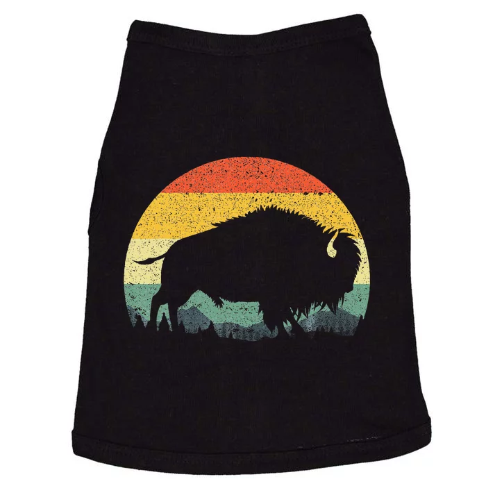 Cool Bison Design For Women Buffalo Bison Lovers Doggie Tank