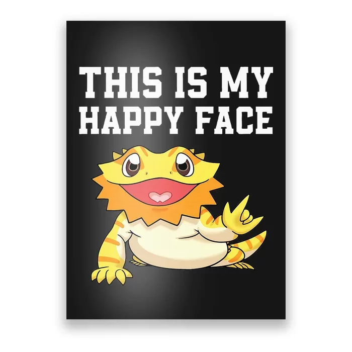 Cute Bearded Dragon For Reptile Lizard Pet Lover Poster