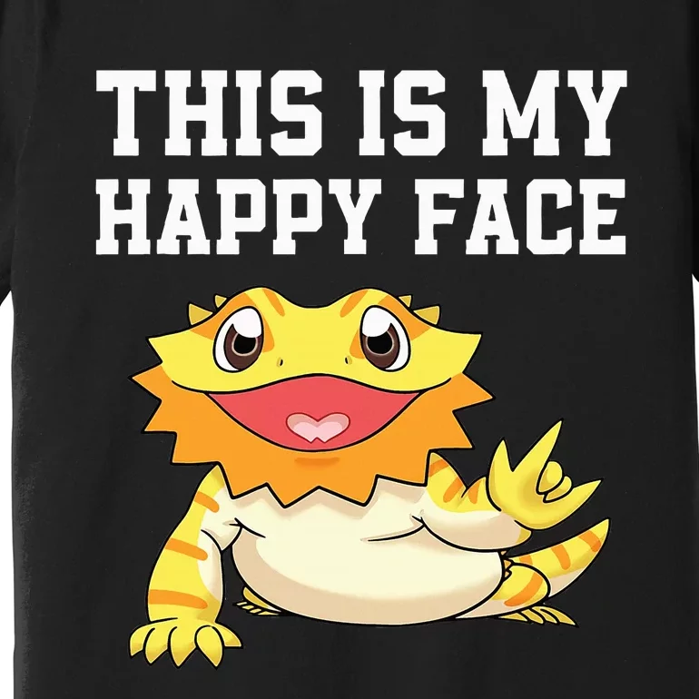 Cute Bearded Dragon For Reptile Lizard Pet Lover Premium T-Shirt