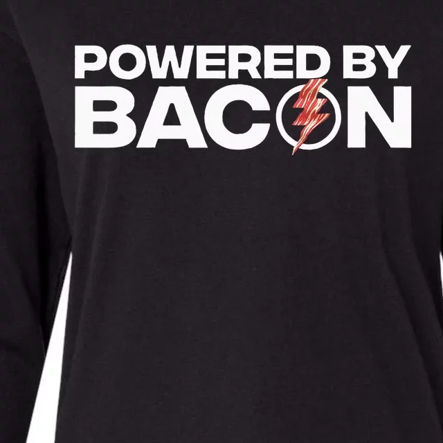 Cool Bacon Design Bacon Strip Pork Lovers Womens Cotton Relaxed Long Sleeve T-Shirt