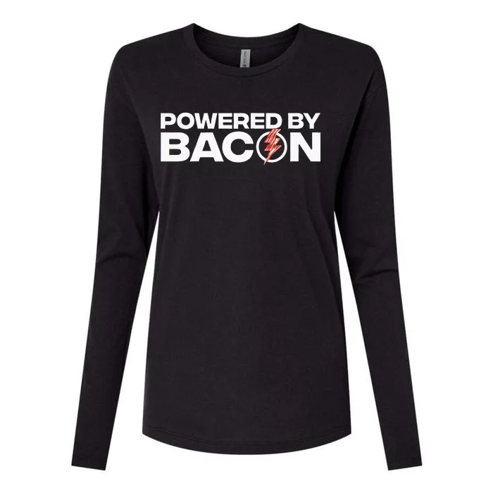 Cool Bacon Design Bacon Strip Pork Lovers Womens Cotton Relaxed Long Sleeve T-Shirt