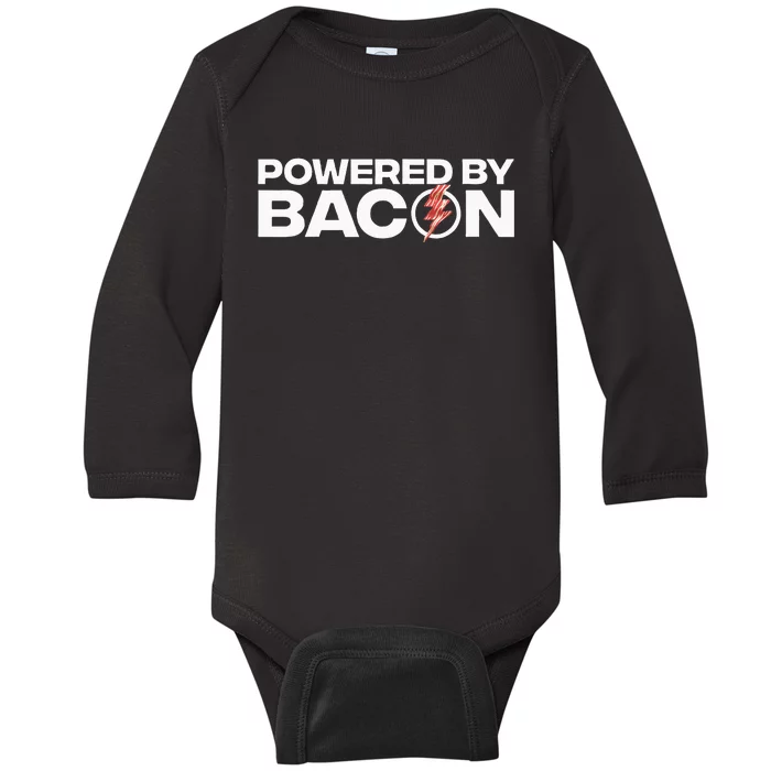 Cool Bacon Design Bacon Strip Pork Lovers Baby Long Sleeve Bodysuit