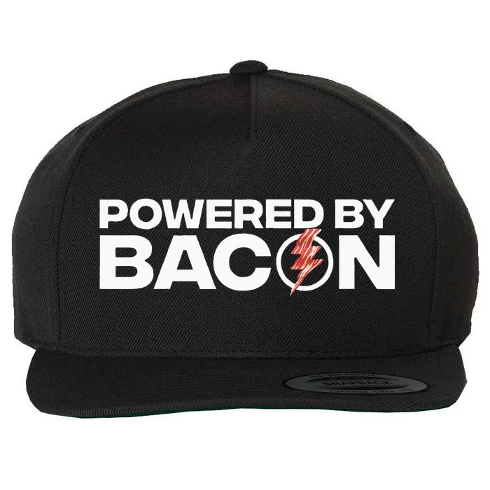 Cool Bacon Design Bacon Strip Pork Lovers Wool Snapback Cap