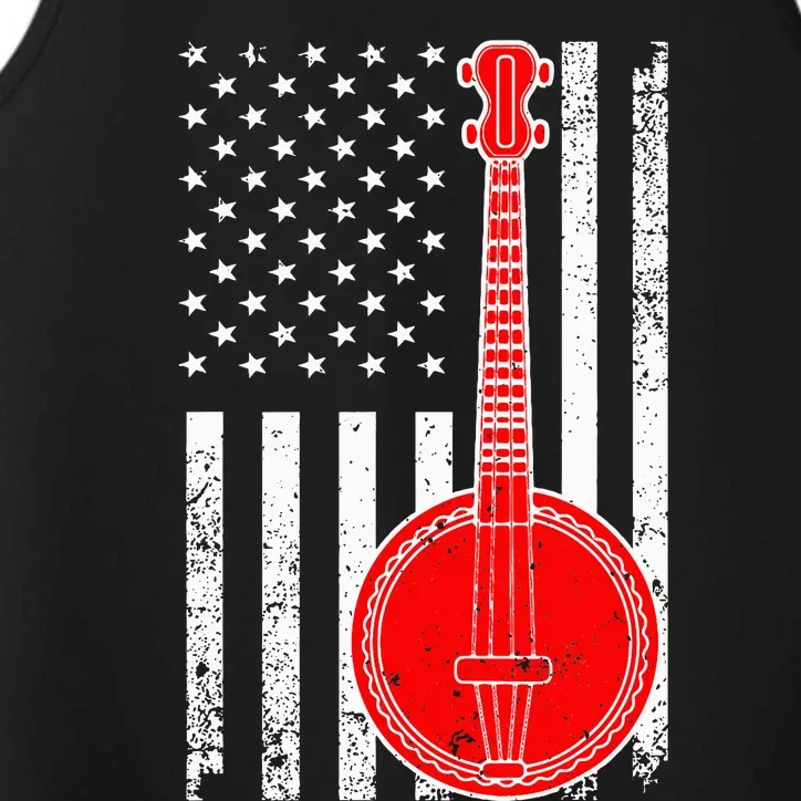 Cool Banjo Design Bluegrass Banjo Player Performance Tank