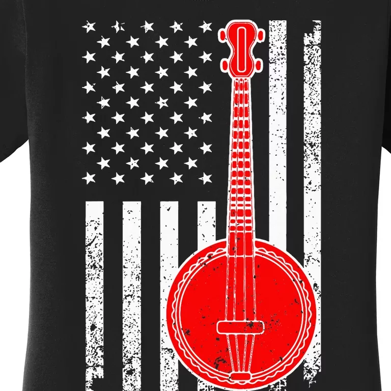 Cool Banjo Design Bluegrass Banjo Player Women's T-Shirt