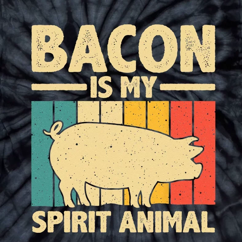 Cool Bacon Design Bacon Pig Pork Lover Tie-Dye T-Shirt