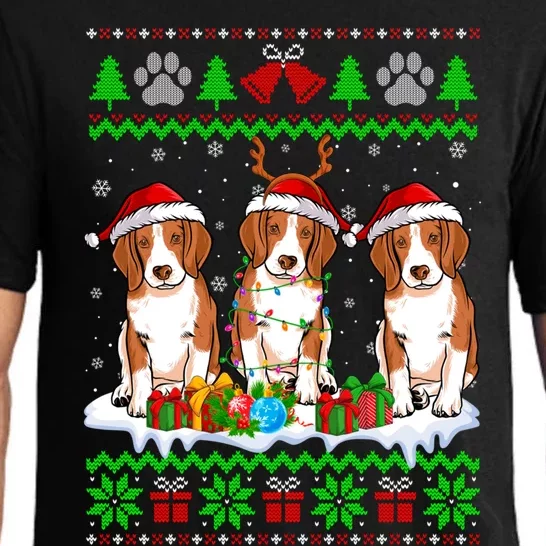 Christmas Beagle Dog Puppy Lover Ugly Xmas Sweater Meaningful Gift Pajama Set