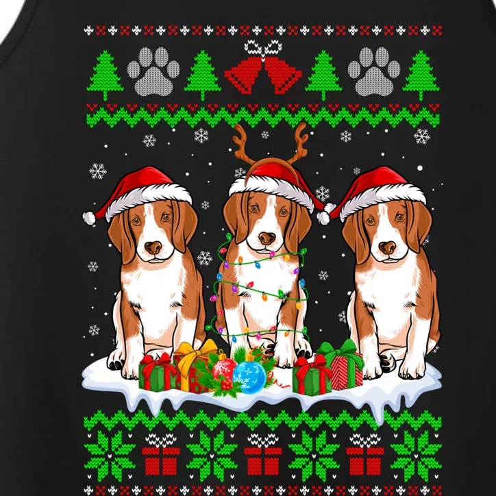 Christmas Beagle Dog Puppy Lover Ugly Xmas Sweater Meaningful Gift Performance Tank