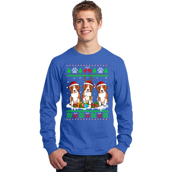 Christmas Beagle Dog Puppy Lover Ugly Xmas Sweater Meaningful Gift Tall Long Sleeve T-Shirt