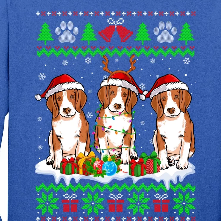 Christmas Beagle Dog Puppy Lover Ugly Xmas Sweater Meaningful Gift Tall Long Sleeve T-Shirt