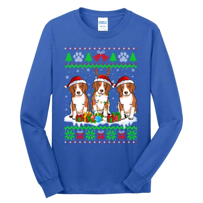 Christmas Beagle Dog Puppy Lover Ugly Xmas Sweater Meaningful Gift Tall Long Sleeve T-Shirt