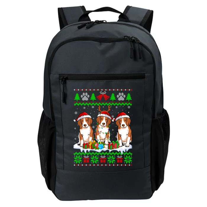 Christmas Beagle Dog Puppy Lover Ugly Xmas Sweater Meaningful Gift Daily Commute Backpack