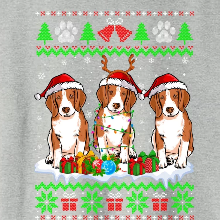 Christmas Beagle Dog Puppy Lover Ugly Xmas Sweater Meaningful Gift Women's Crop Top Tee