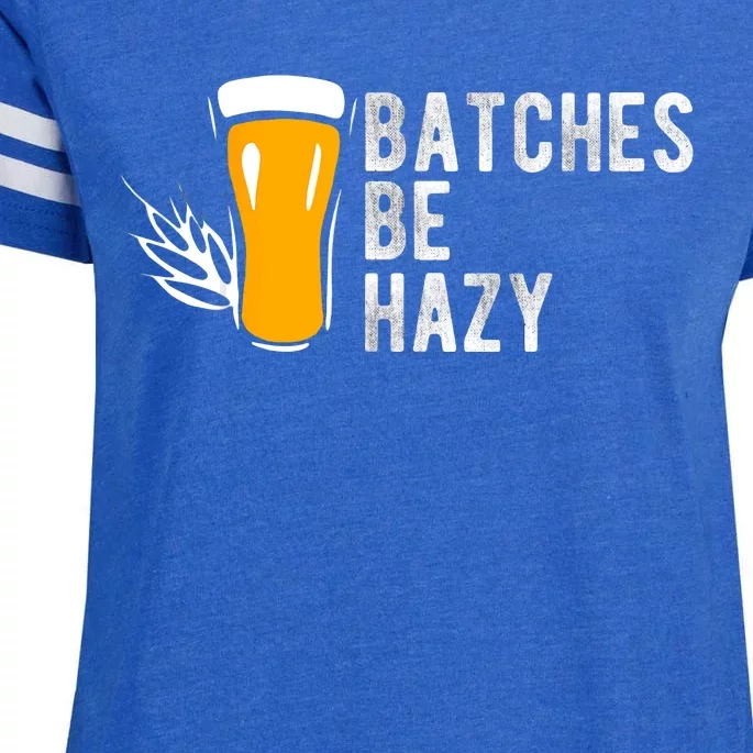 Craft Beer Design Gift Batches Be Hazy For Home Brewing Enza Ladies Jersey Football T-Shirt