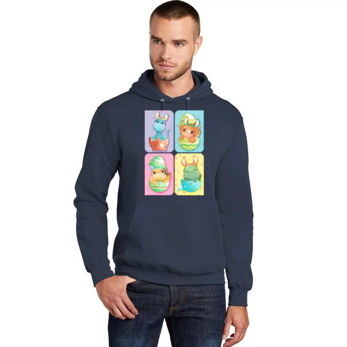 Cute Baby Dinosaurs Easter Eggs Tall Hoodie