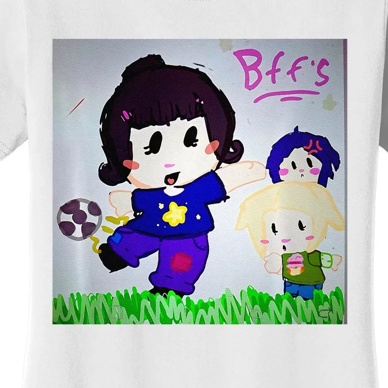 Cute Bff Drawing Premium Women's T-Shirt