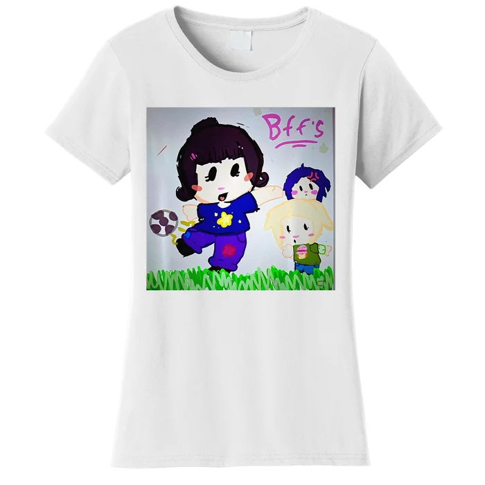 Cute Bff Drawing Premium Women's T-Shirt