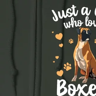 Cool Boxer Dog For Girl Women Dog Trainer Boxer Lovers Full Zip Hoodie