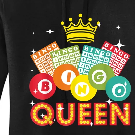 Cute Bingo Designs For Women Mom Bingo Lovers Casino Players Women's Pullover Hoodie