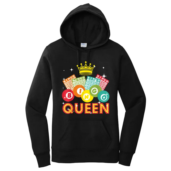 Cute Bingo Designs For Women Mom Bingo Lovers Casino Players Women's Pullover Hoodie