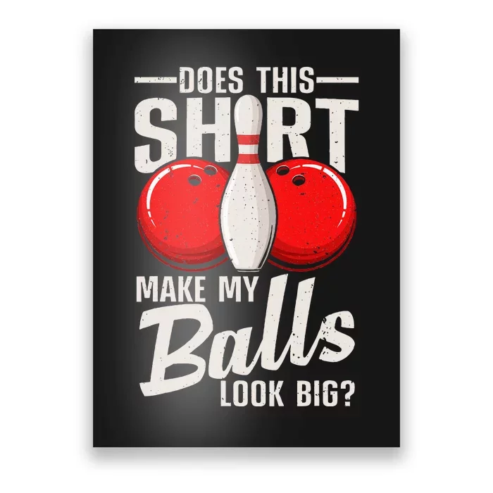 Cool Bowling Design For Women Bowling Ball Sport Bowler Poster