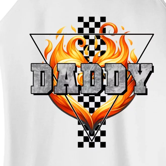 Cool Bold Daddy Flames Racing Design FatherS Day Women’s Perfect Tri Rocker Tank