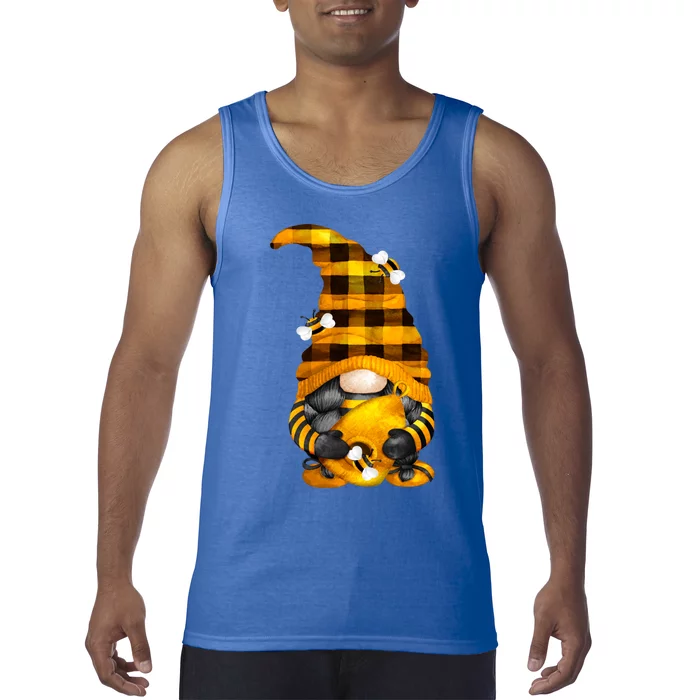 Cute Beekeeper Design For Xmas Matching Couple Bee Gnome Gift Tank Top