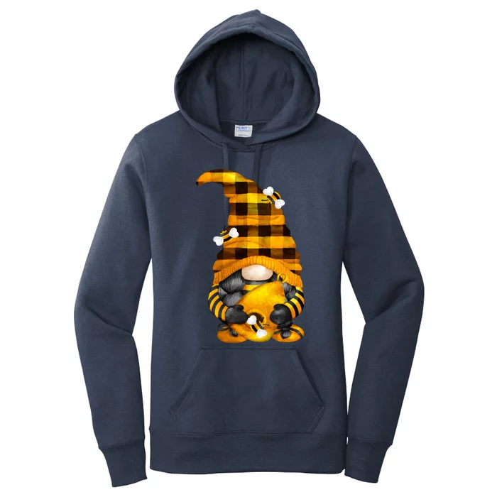 Cute Beekeeper Design For Xmas Matching Couple Bee Gnome Gift Women's Pullover Hoodie