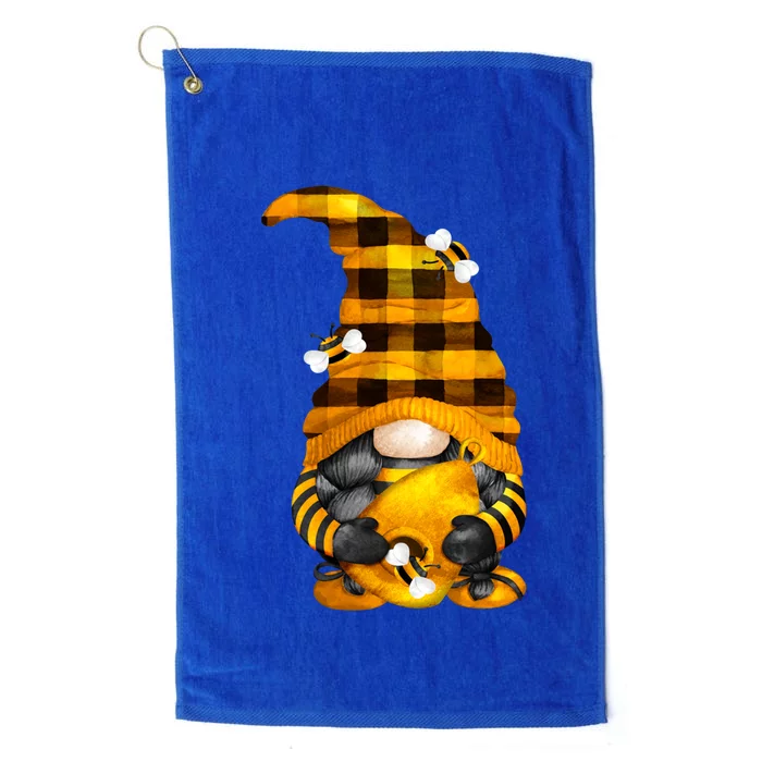 Cute Beekeeper Design For Xmas Matching Couple Bee Gnome Gift Platinum Collection Golf Towel