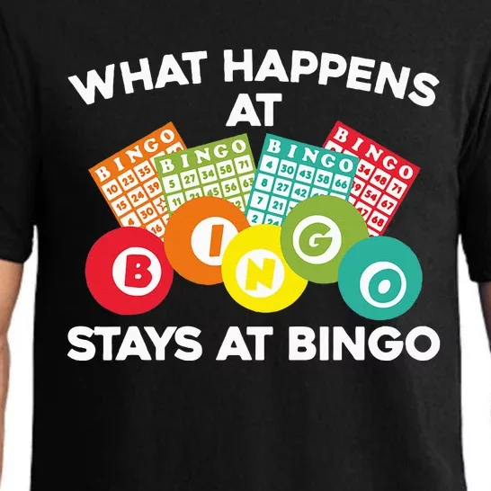 Cute Bingo Design Fun Gambling Game for Bingo Lovers Pajama Set