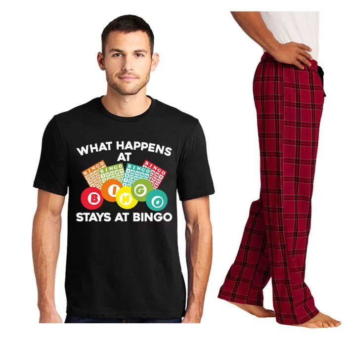 Cute Bingo Design Fun Gambling Game for Bingo Lovers Pajama Set