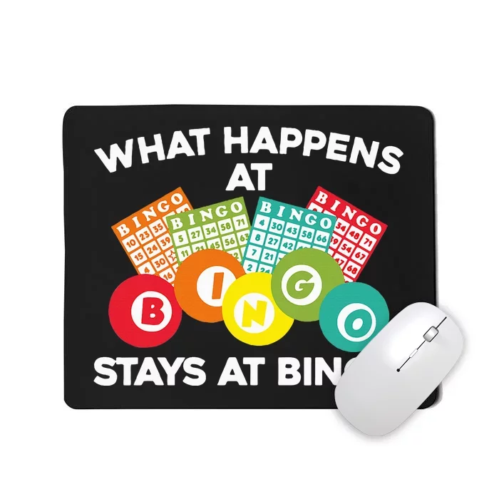 Cute Bingo Design Fun Gambling Game for Bingo Lovers Mousepad