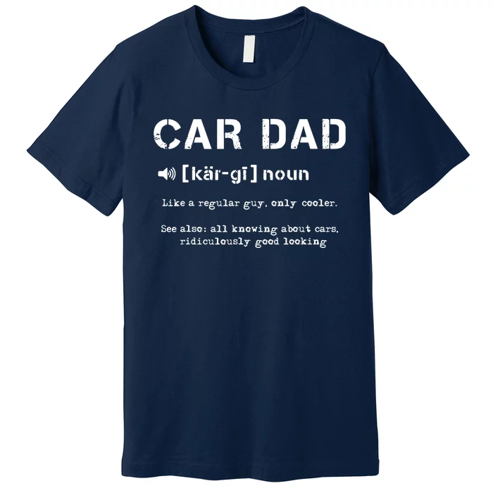 Cardad Best Dad Ever Car Racing Speedway Race Track Premium T-Shirt