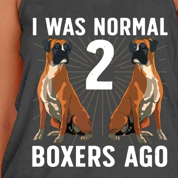 Cool Boxer Dog For Men Women Brindle Owner Trainer Dog Lover Women's Knotted Racerback Tank