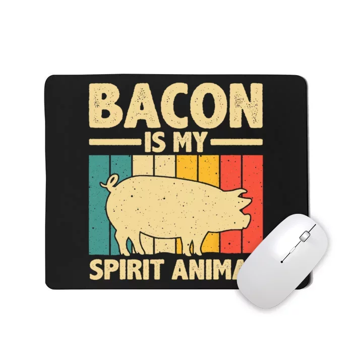 Cool Bacon Design For Women Bacon Pig Pork Lover Mousepad