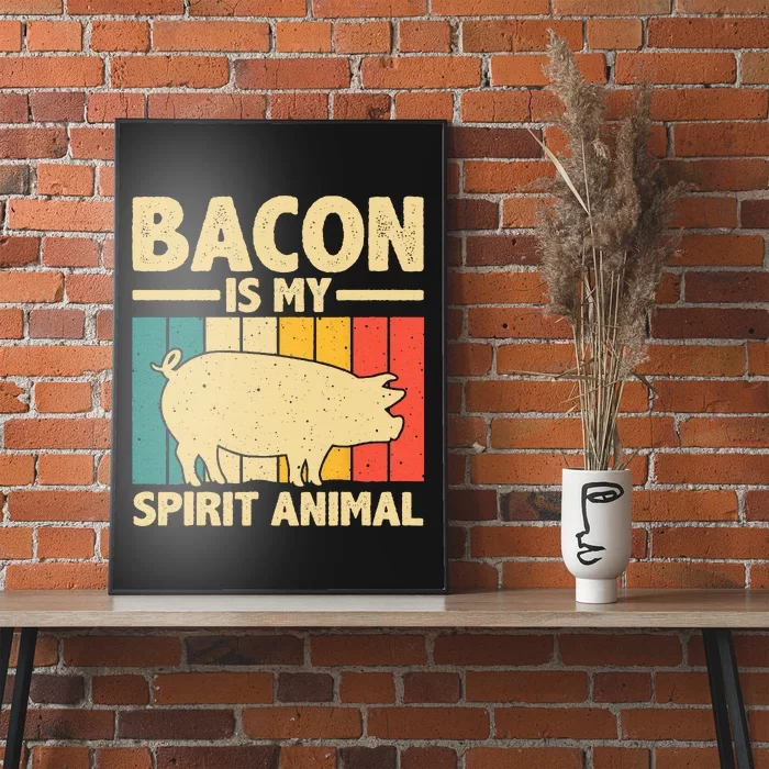 Cool Bacon Design For Women Bacon Pig Pork Lover Poster