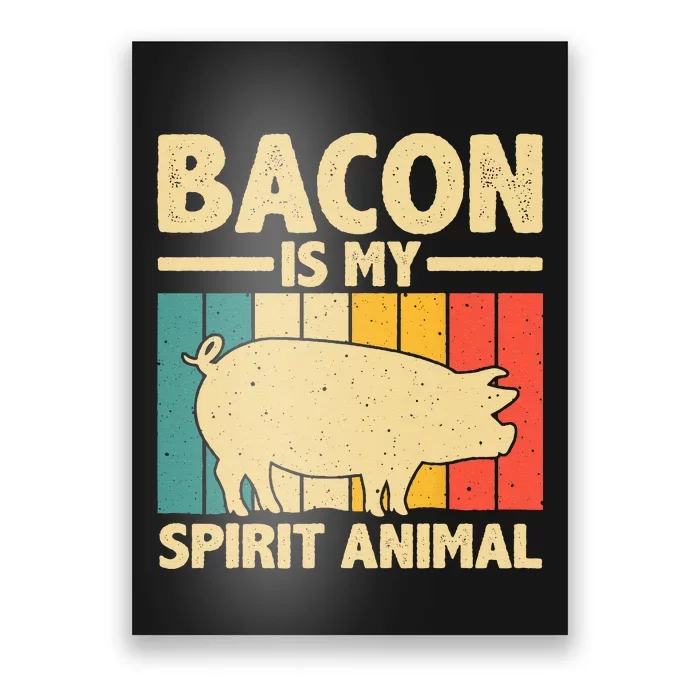 Cool Bacon Design For Women Bacon Pig Pork Lover Poster