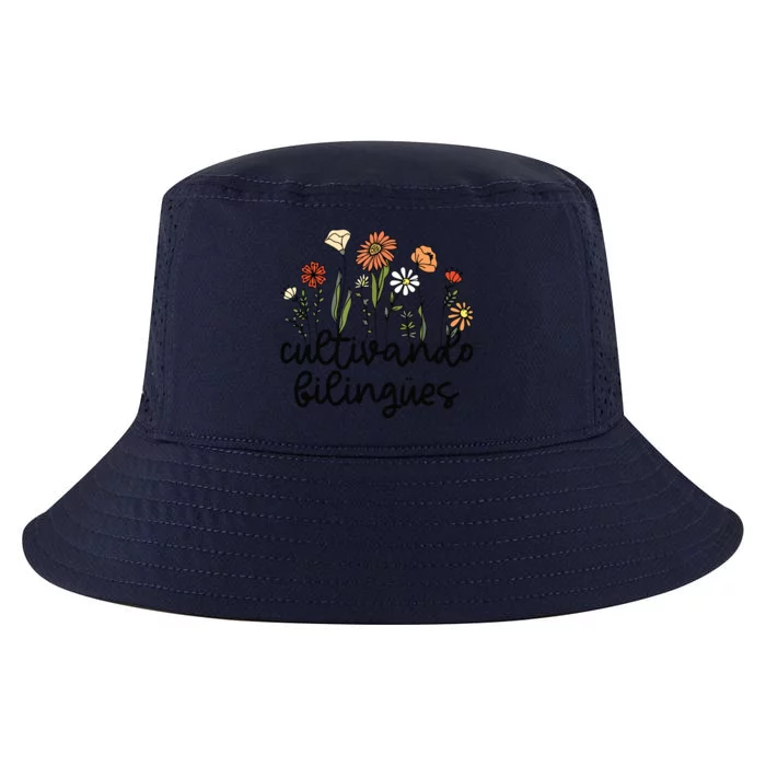 Cultivando Bilingues Dual Language Crew Bilingual Teacher Cool Comfort Performance Bucket Hat