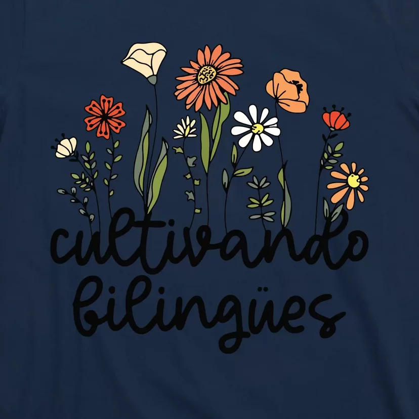 Cultivando Bilingues Dual Language Crew Bilingual Teacher T-Shirt