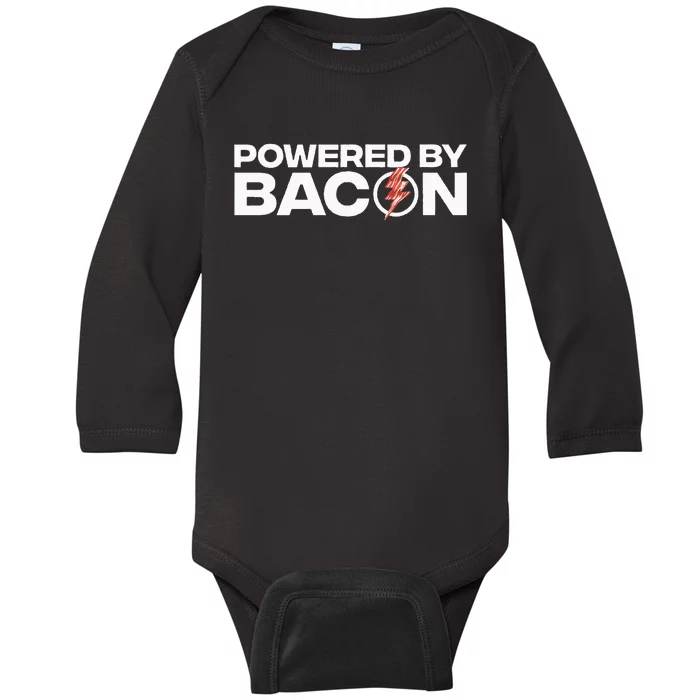 Cool Bacon Design For Bacon Strip Pork Lovers Baby Long Sleeve Bodysuit