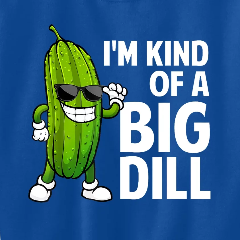 Cool Big Dill Pickle Lover Funny Pickle Gift Kids Sweatshirt