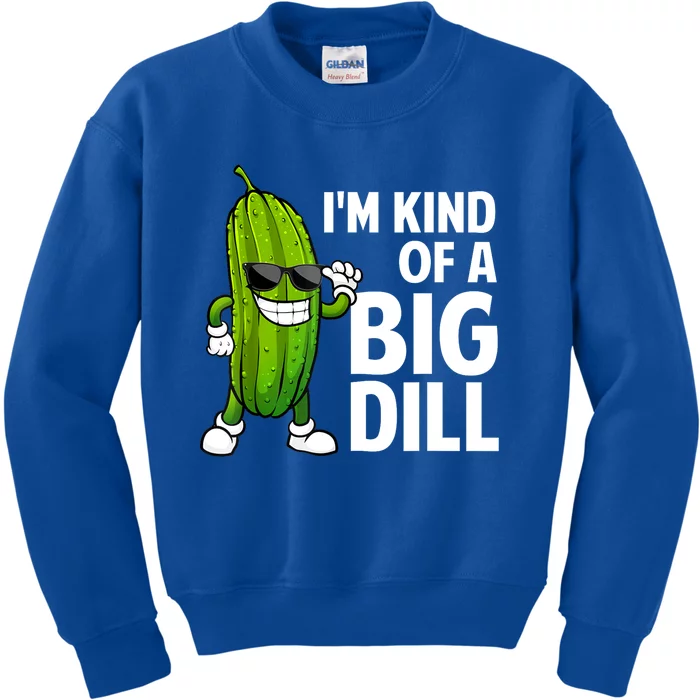 Cool Big Dill Pickle Lover Funny Pickle Gift Kids Sweatshirt