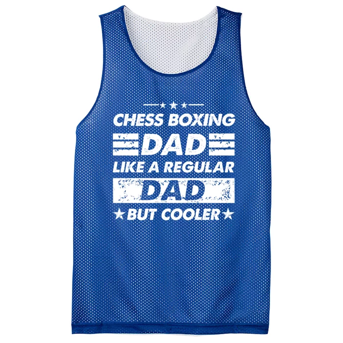 Chess Boxing Dad Like A Regular Dad Funny Chess Boxing Gift Mesh Reversible Basketball Jersey Tank