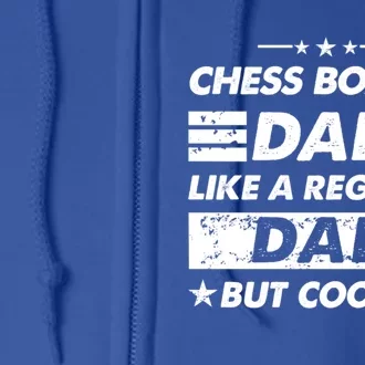 Chess Boxing Dad Like A Regular Dad Funny Chess Boxing Gift Full Zip Hoodie