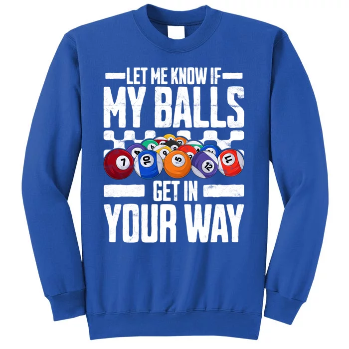 Cool Billiards Design Funny Billiard Pool Player Gift Tall Sweatshirt