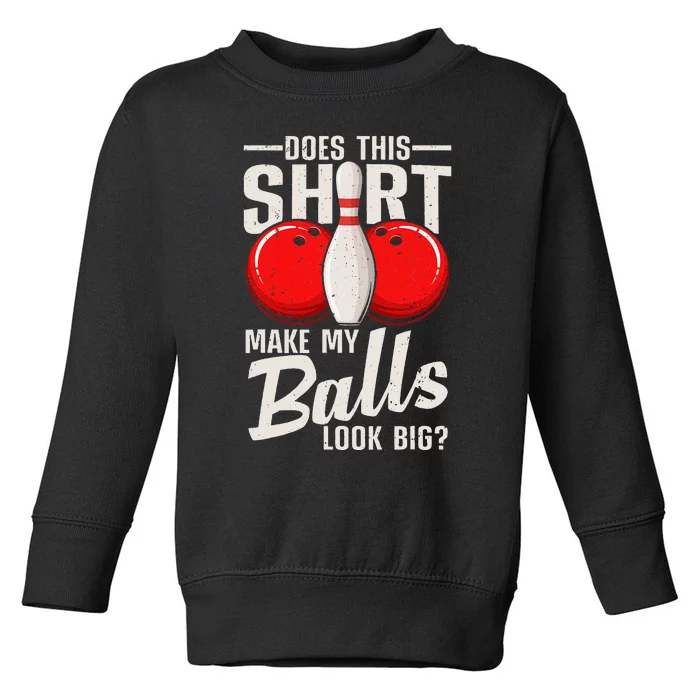 Cool Bowling Design Bowling Ball Sport Bowler Toddler Sweatshirt