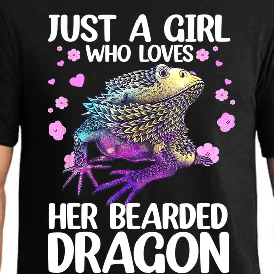 Cute Bearded Dragon For Women Girls Bearded Dragon Lovers Pajama Set