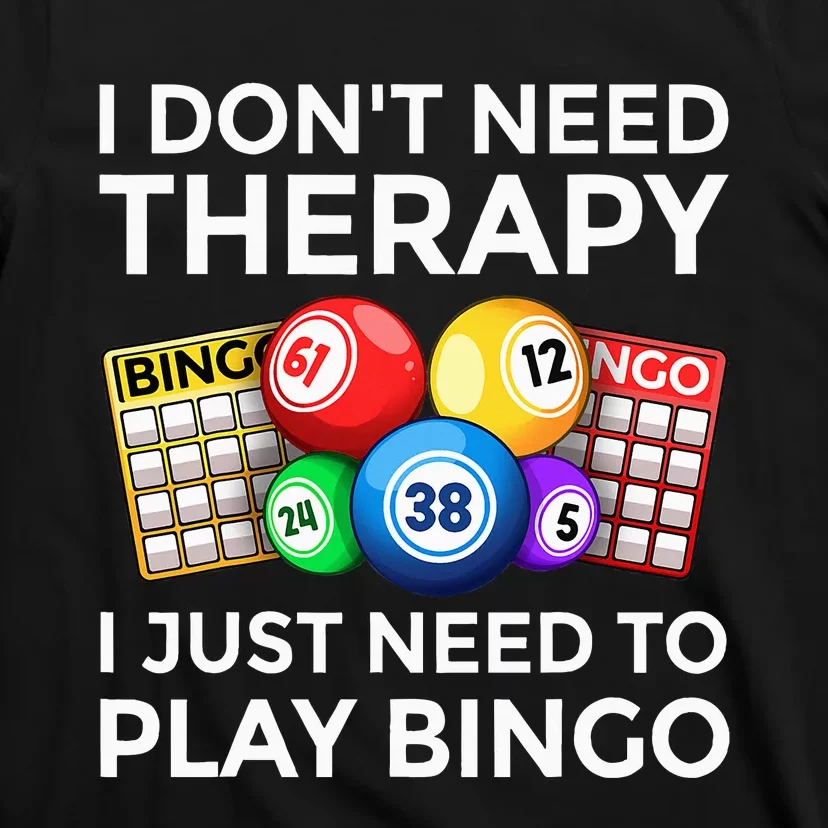 Cute Bingo Design For Wo Casino Gambling Bingo Lovers T-Shirt